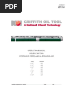 Griffith Double Acting Hydraulic-Mechanical Drilling Jar - Series 431-428-440-441-480-411-437 - Operating Manual PDF