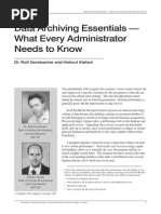 Data Archiving Essentials What Every Administrator Needs To Know