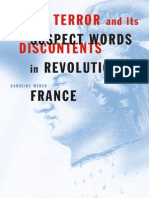 Caroline Weber-Terror and Its Discontents - Suspect Words in Revolutionary France (2003)