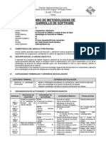 Sílabo METODOLOGIAS DE DESARROLLO DE SOFTWARE