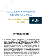 Evaluacion y Manejo de Riesgos Naturales