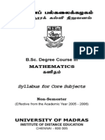 B.sc. Mathematics Syllabus