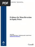 Evidence For Mean Reversion in Equity Prices