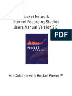 Rocket Network Internet Recording Studios Users Manual Version 2.0