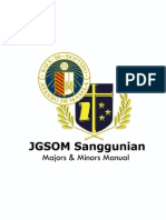 JGSOM Sanggu Majors & Minors Manual