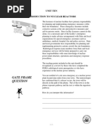 Gate Frame: Unit Ten Introduction To Nuclear Reactors