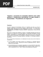 NCh02890-2006 Inspección Tuberias y Accesorios Plasticos