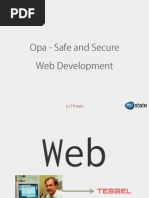 Opa - Safe and Secure Web Development