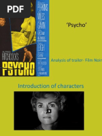 'Psycho' Trailer Analysis