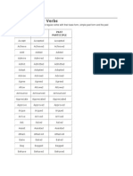 List of Regular Verbs