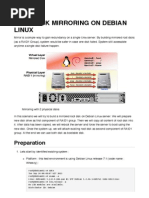 Root Disk Mirroring On Debian Linux