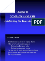 Chapter 15 Company Analysis