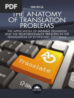 The Anatomy of Translation Problems: The Application of Minimal Deviation and The Proportionality Principle in The Translation of Economic Editorials