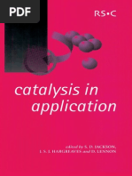 (Special Publication) S.D. Jackson, J.S.J. Hargreaves, D. Lennon-Catalysis in Application_ [Proceedings of the International Symposium on Applied Catalysis to Be Held at the University of Glasgow on 1