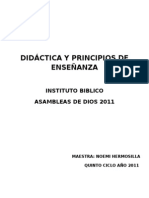 Didactica y Principios de Enseñanza