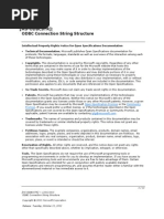 (Ms-Odbcstr) : ODBC Connection String Structure: Open Specification Promise Community Promise