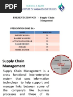 PRESENTATION ON: - Supply Chain Mangement