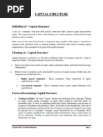 Capital Structure