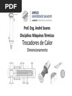 Trocadores de Calor - Dimensionamento