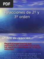 Reacciones de 2º y 3º Orden