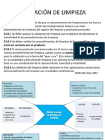 Validación de Procesos de Limpieza