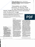 Efficacy and Tolerability of A Fluid Extract Combination of Thyme Herb and Ivy Leaves and Matched Placebo in Adults Suffering From Acute Bronchitis With Productive Cough PDF