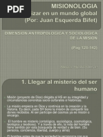 MISIONOLOGIA Dimension Antropologica