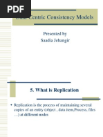Data-Centric Consistency Models: Presented by Saadia Jehangir