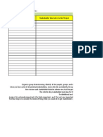 Develop A Like The One Below:: Stakeholder Analysis Matrix