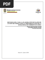 Metodolog A para Elaboraci N de Planes de Acci N Sectorial v1.0 2 PDF