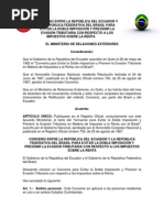 Convenio Entre La República Del Ecuador y La República Federativa Del Brasil para Evitar La Doble Imposición y Prevenir La Evasión Tributaria Con Respecto A Los Impue