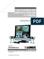 19" LCD / 8 Channel DVR Combo With 160Gb HDD & 4 Cameras: Instruction Manual