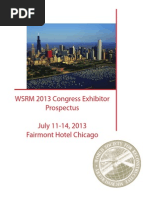 W SRM 2013 Congress Exhibitor Prospectus