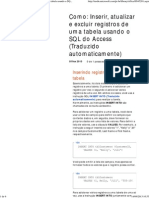 Como - Inserir, Atualizar e Excluir Registros de Uma Tabela Usando o SQL Do Access (Traduzido Automaticamente) PDF