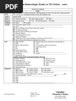 WakeMed Non-Hemorrhagic Stroke-TIA Admission Orders Rev 12-07i