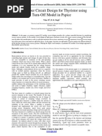 RC Snubber Circuit Design For Thyristor Using Turn-Off Model in Pspice