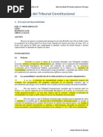 Sentencias Del Tribunal Constitucional Razonabilidad