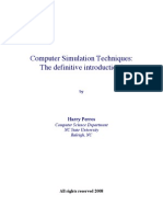 Computer Simulation Techniques: The Definitive Introduction!