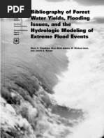 Bibliography of Forest Water Yields, Flooding Issues, and The Hydrologic Modeling of Extreme Flood Events