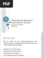 Unidades de Medida en Telecomunicaciones