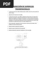 Intersección de Superficies Tridimensionales