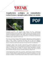 Arquitectura Ecológica en Comunidades Costarricenses