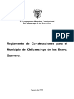 Reglamento de Construcciones para El Municipio de Chilpancingo de Los Bravo, Gro.