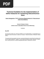 CH Interception of Communications:technical Guidelines