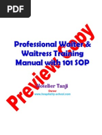 Professional Waiter & Waitress Training Manual