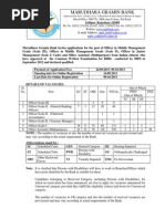 Notification Marudhara Gramin Bank Officer Scale I II III Office Assistant