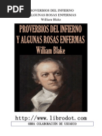 Blake Proverbios Del Infierno y Algunas Rosas Enfermas