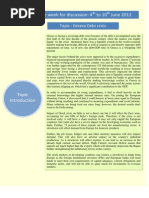 Topic of The Week For Discussion: 4 To 10 June 2012: Topic: Greece Debt Crisis