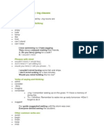 Verbs Followed by - Ing Clauses: Verbs of Liking and Disliking