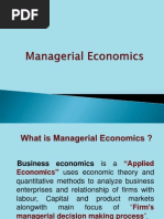 Managerial Economics Introduction